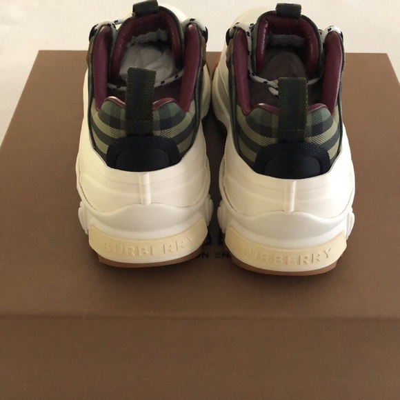 Burberry Military Green Low Top Sneakers - Picture 8 of 15